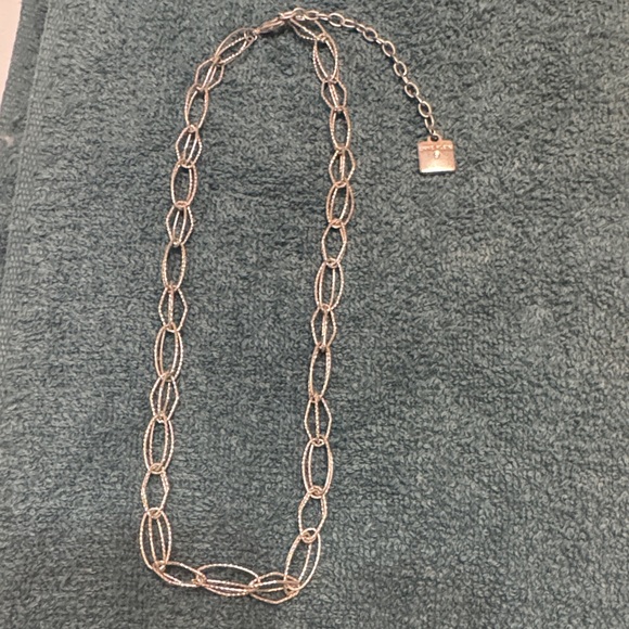 Anne Klein Jewelry - Anne Klein Silver Oval Link Chocker Necklace 6 3/4 without 3”Ext.